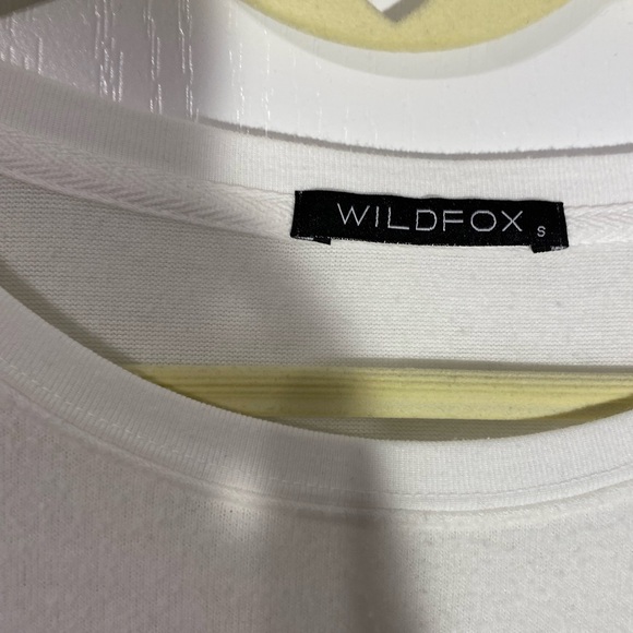 WILDFOX Meowy Christmas Kitten Santa Hat Soft Sweatshirt USA MADE White S - Picture 5 of 6